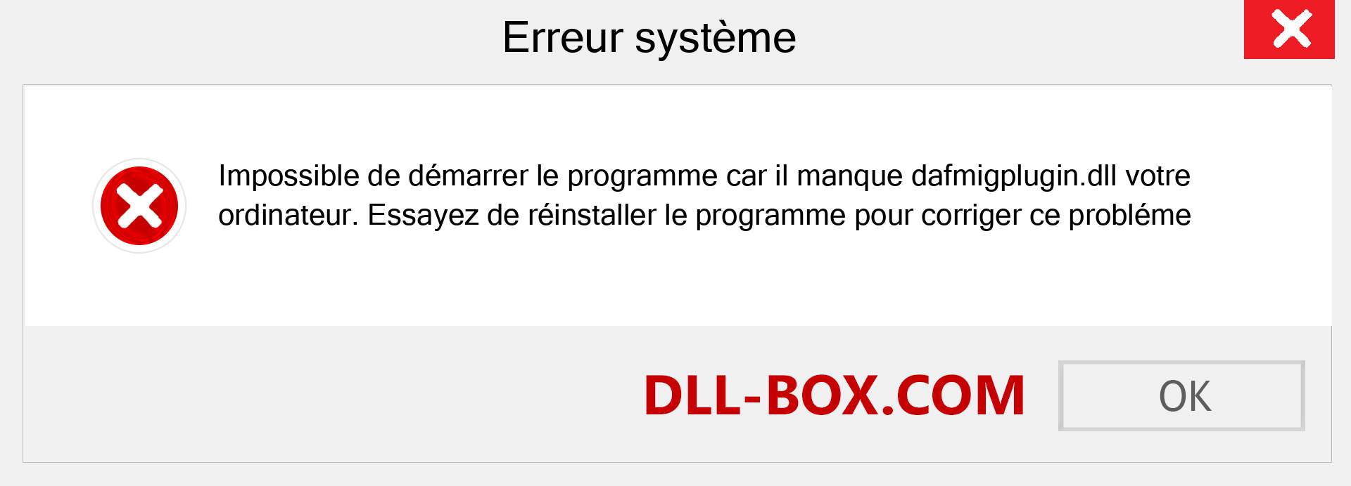 Le fichier dafmigplugin.dll est manquant ?. Télécharger pour Windows 7, 8, 10 - Correction de l'erreur manquante dafmigplugin dll sur Windows, photos, images